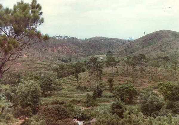 Back Hill of Heqing Hamelt photographed by Gene in 1985